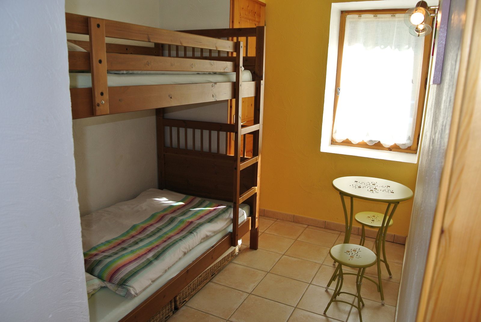 Chambre avec lits superposés, appartement Le Refuge à Saint-Gervais